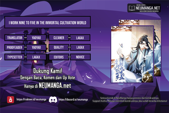 Komik I Work Nine To Five In The Immortal Cultivation World Chapter 01 gambar 1