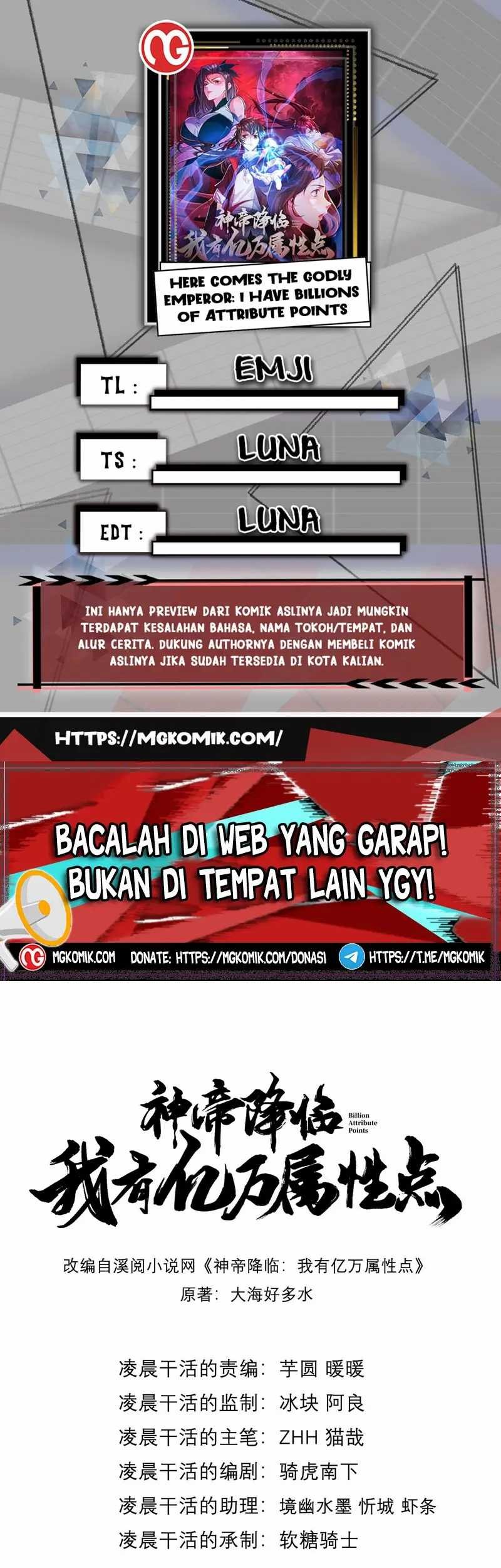 Komik God Emperor Descends I have Billions of Attribute Points Chapter 23 gambar 1