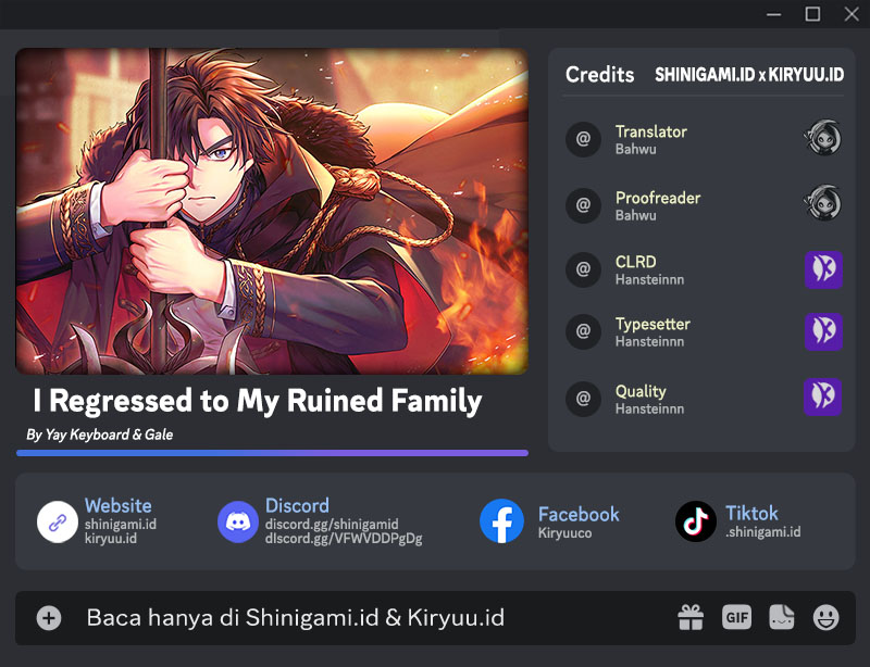 Komik I Regressed to My Ruined Family Chapter 37 gambar 1
