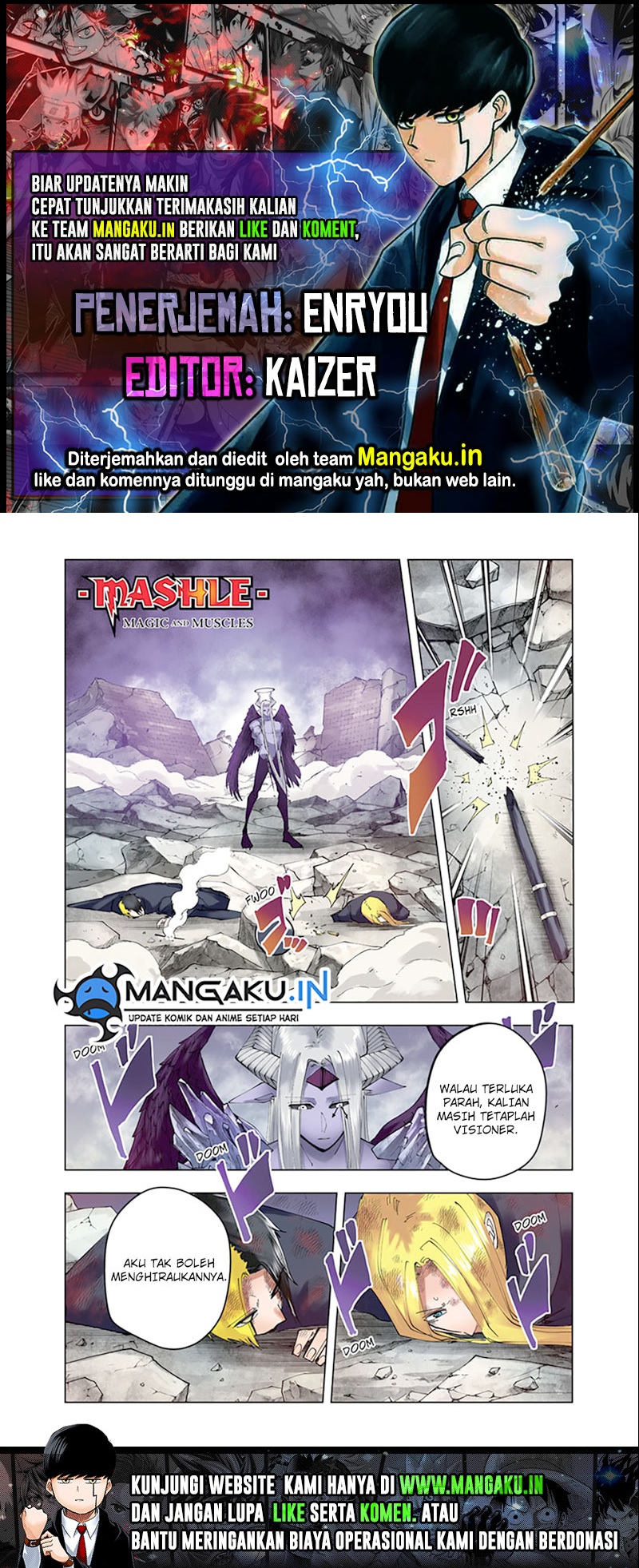 Komik Mashle: Magic and Muscles Chapter 150 gambar 1
