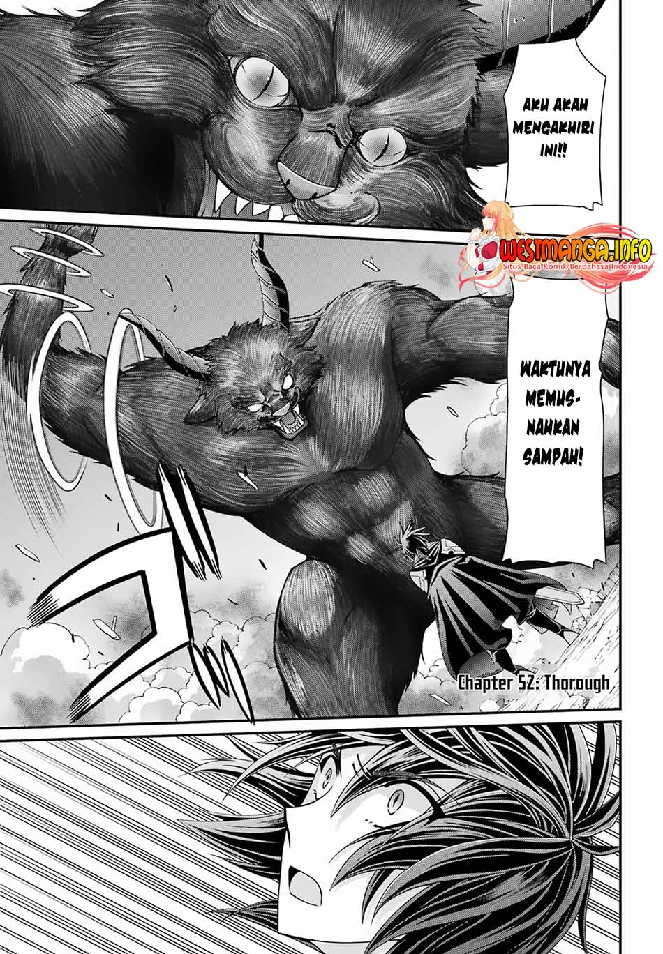 Manga Shikkoku tsukai no saikyo yusha nakama zen’in ni uragira retanode saikyo no mamono Chapter 52 gambar 2