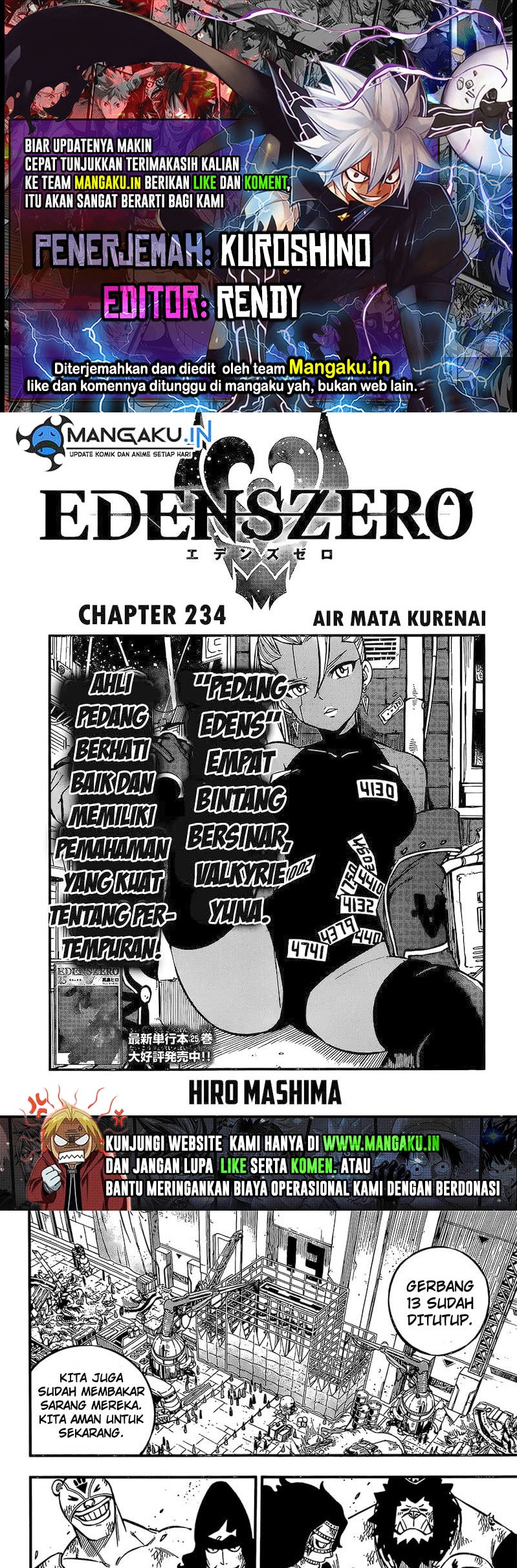Komik Eden's Zero Chapter 234 gambar 1