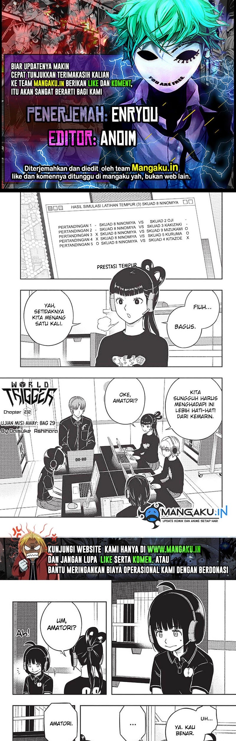 Komik World Trigger Chapter 232 gambar 1