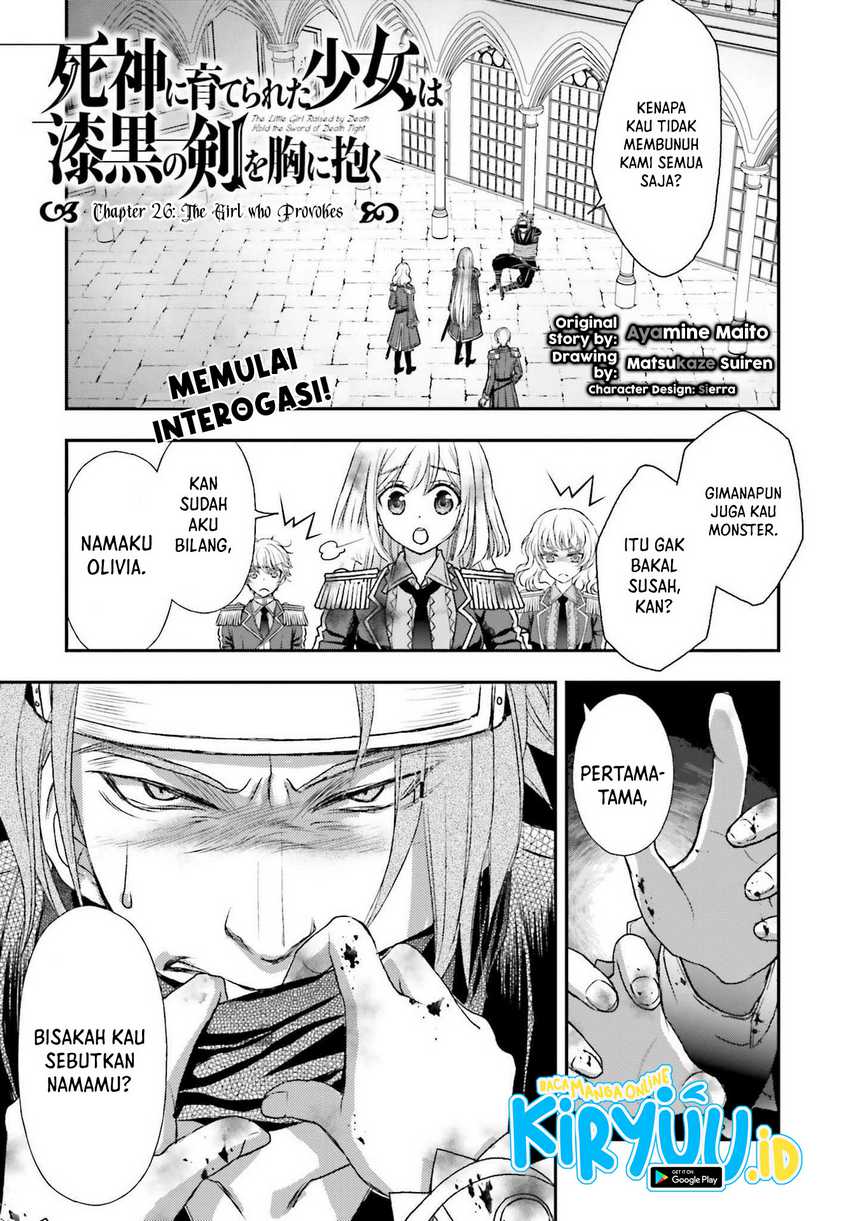 Manga Shinigami ni Sodaterareta Shoujo wa Shikkoku no Tsurugi wo Mune ni Idaku Chapter 26 gambar 2