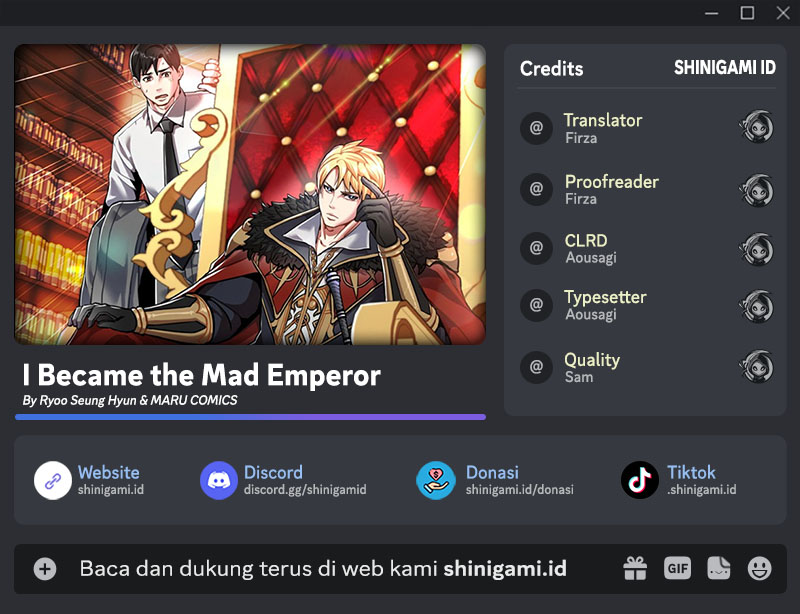 Komik I Became the Mad Emperor Chapter 34 gambar 1