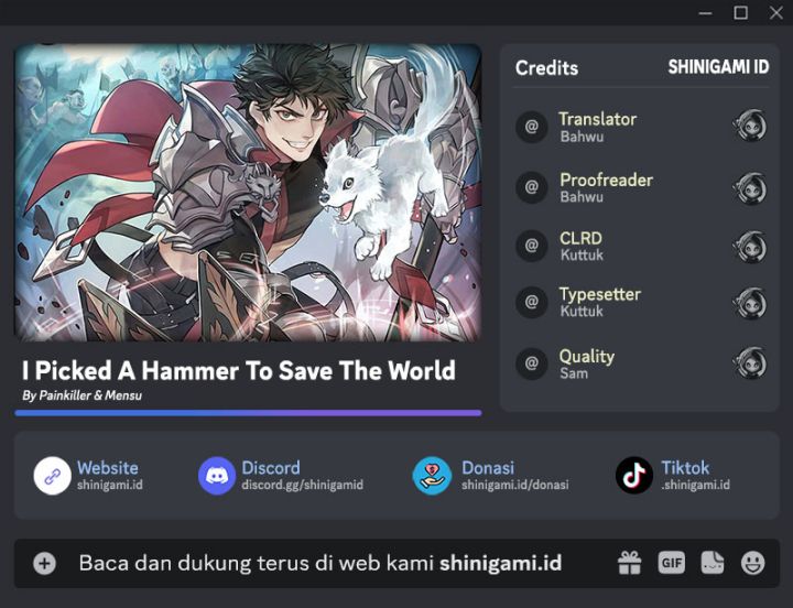 Komik I Picked A Hammer To Save The World Chapter 23 gambar 1