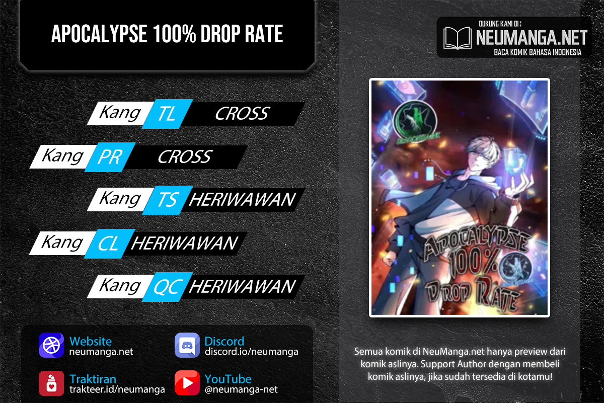 Apocalypse 100% Drop Rate Chapter 17 halaman 1