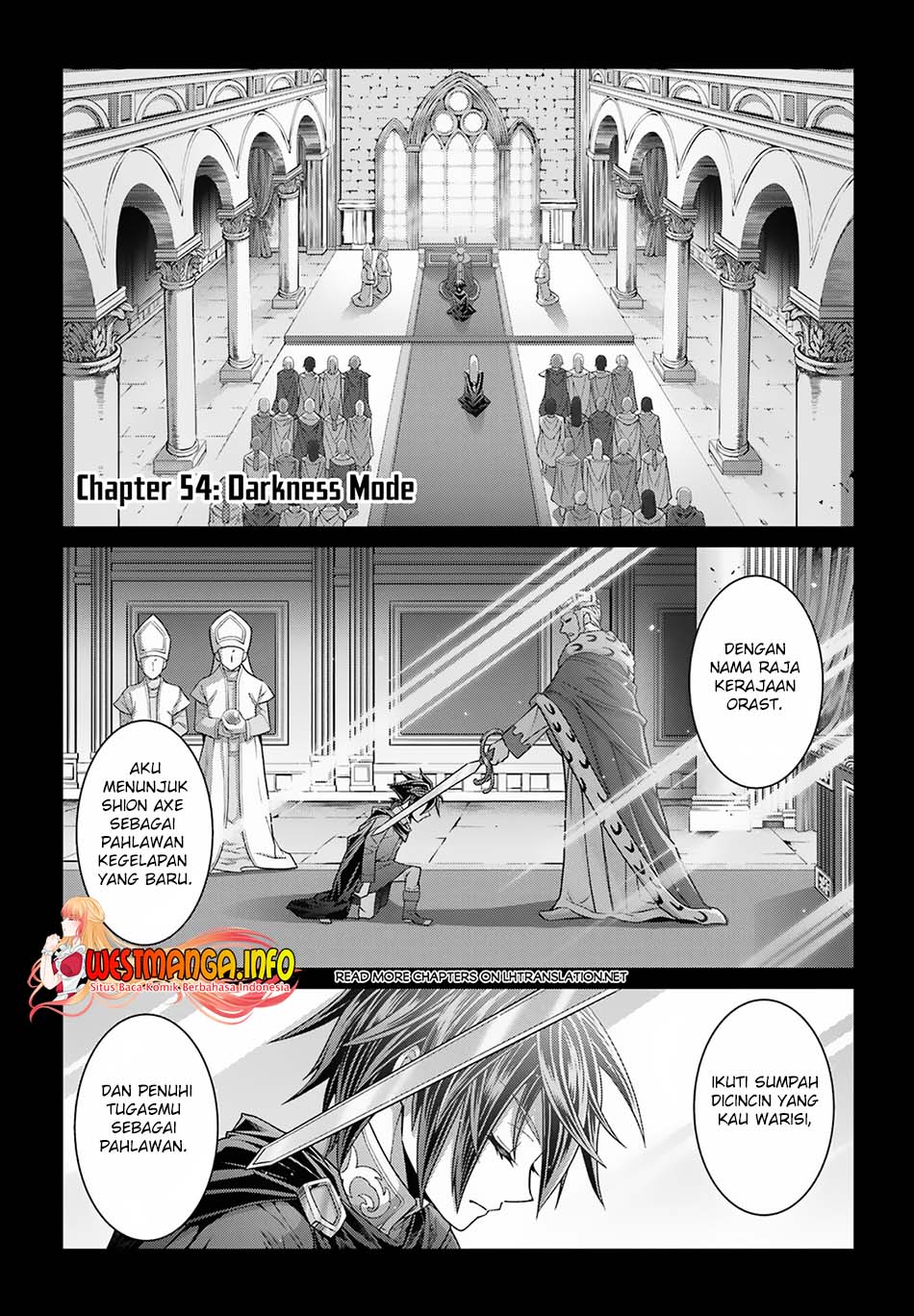 Manga Shikkoku tsukai no saikyo yusha nakama zen’in ni uragira retanode saikyo no mamono Chapter 54 gambar 2