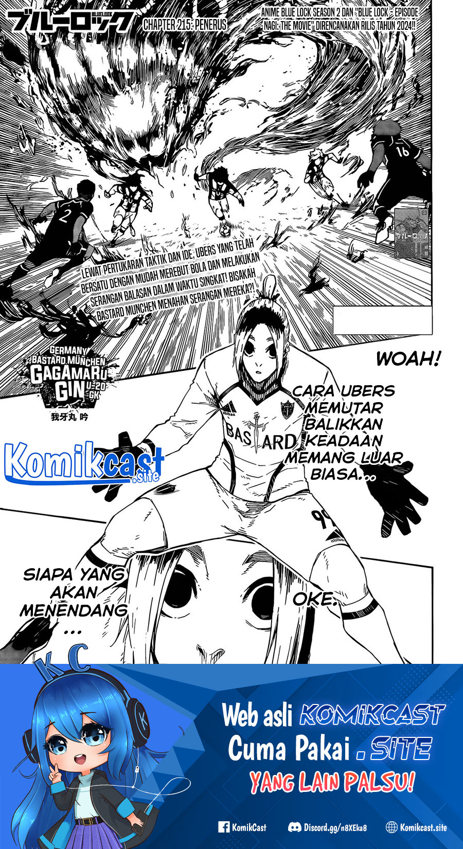 Blue Lock Chapter 215 - Halaman 2