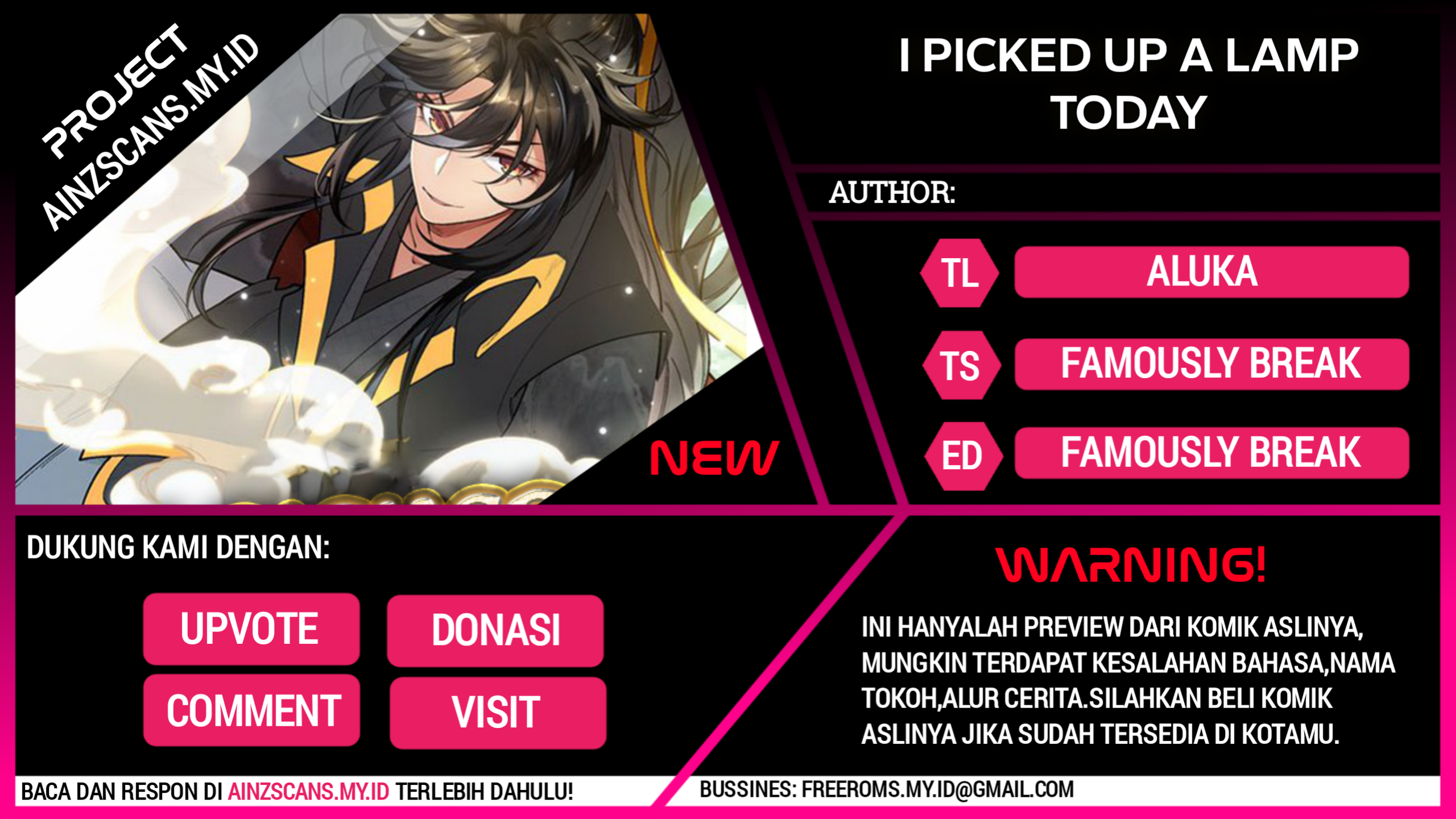 Komik I Picked Up the Lamp Today Chapter 01 gambar 1
