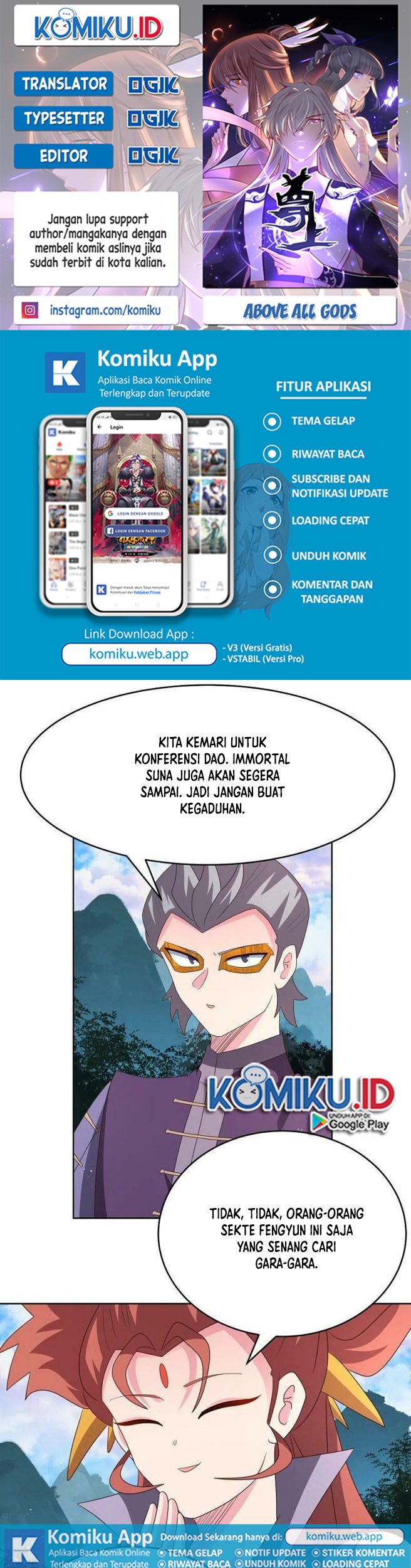 Komik Above All Gods Chapter 388.5 gambar 1