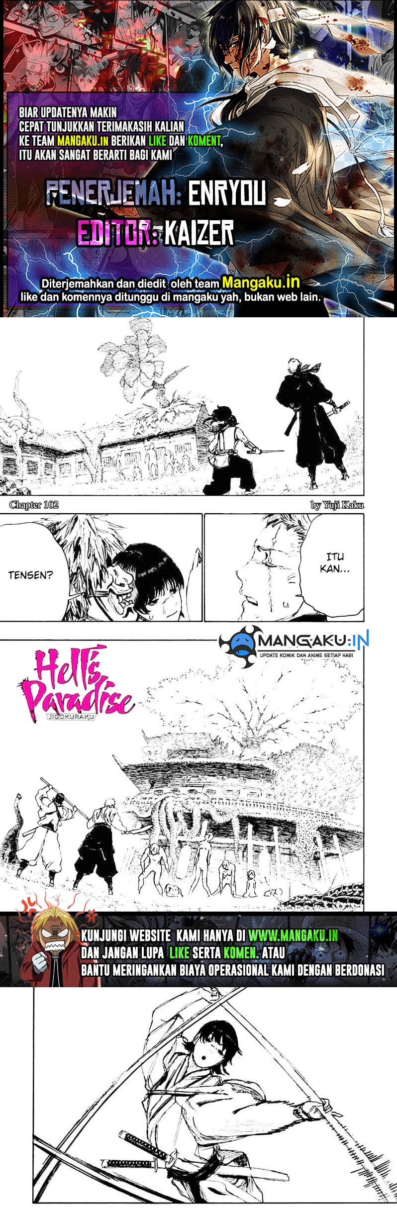 Komik Jigokuraku Chapter 102 gambar 1