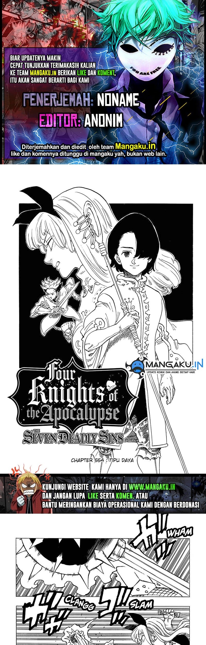 Komik Mokushiroku no Yonkishi Chapter 54 gambar 1