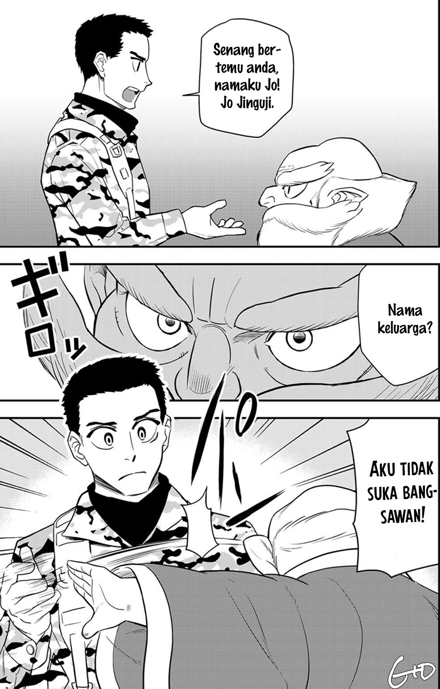 Komik Bocchi Jieikan no Isekai Funsenki Chapter 04 gambar 1