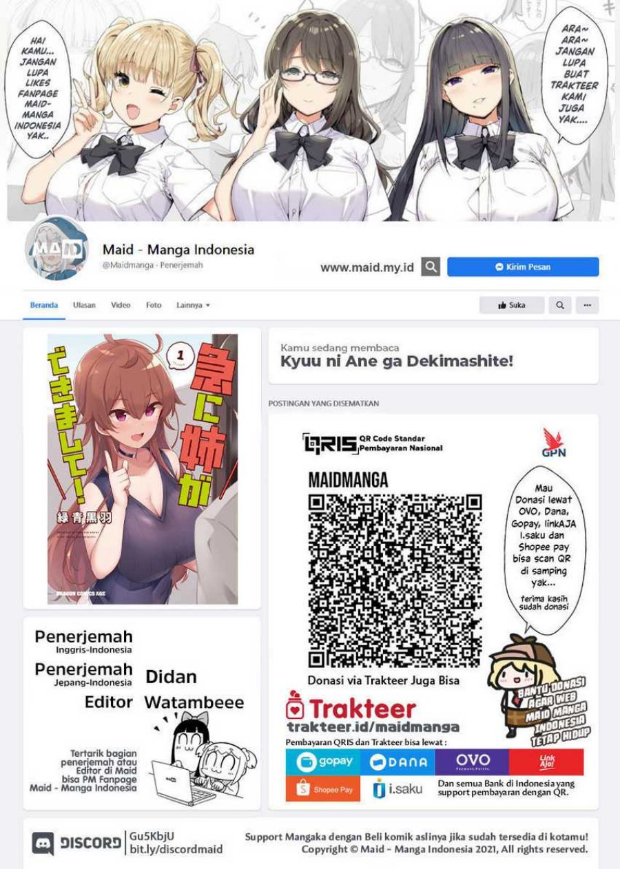 Manga Kyuu ni Ane ga Dekimashite! Chapter 13 gambar 2