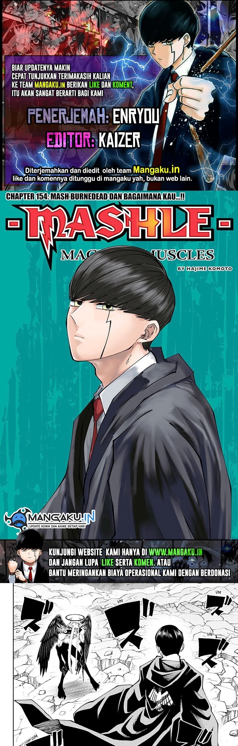 Komik Mashle: Magic and Muscles Chapter 154 gambar 1