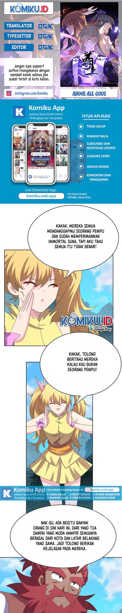 Komik Above All Gods Chapter 400.5 gambar 1
