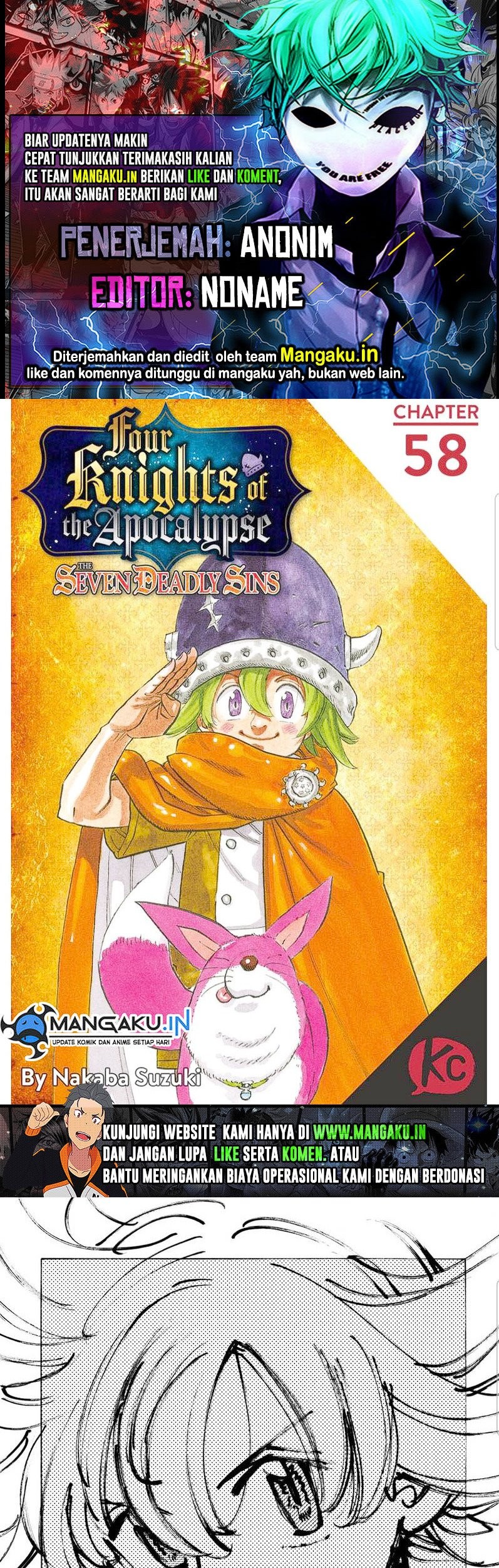 Komik Mokushiroku no Yonkishi Chapter 58 gambar 1