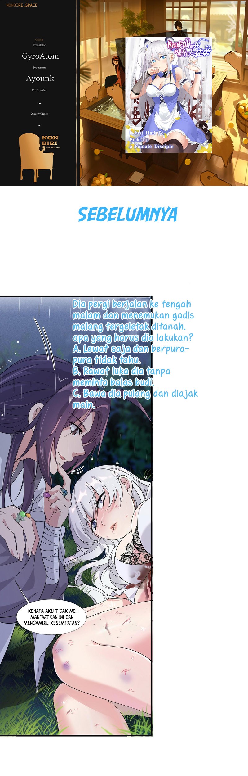 Komik I Just Had to Pick up a Female Disciple Chapter 15 gambar 1