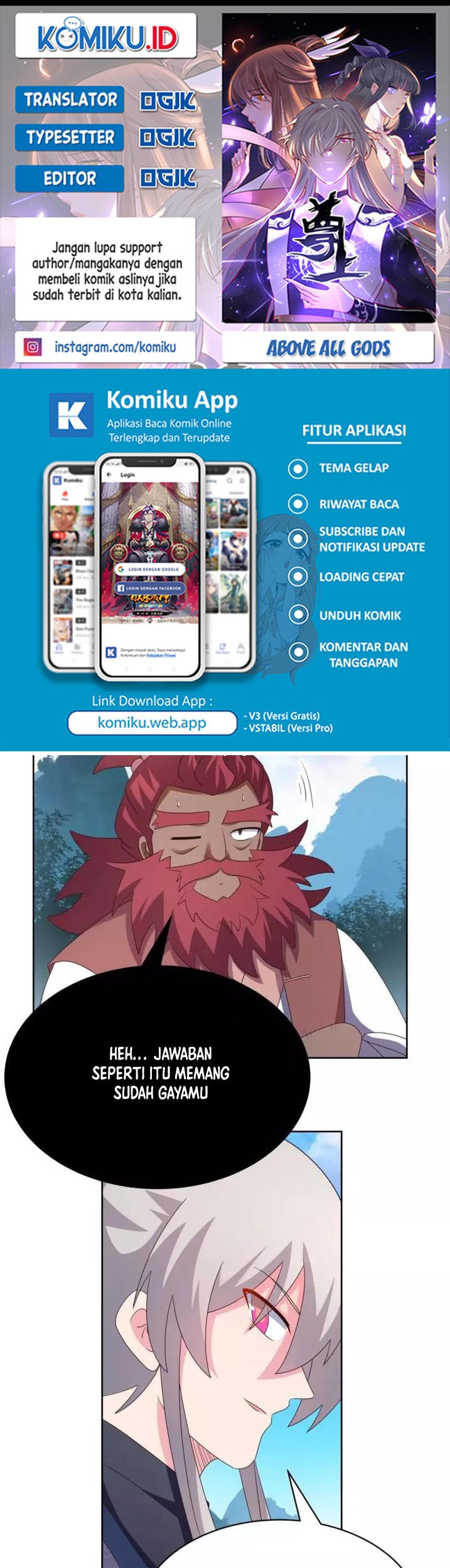 Komik Above All Gods Chapter 408.5 gambar 1