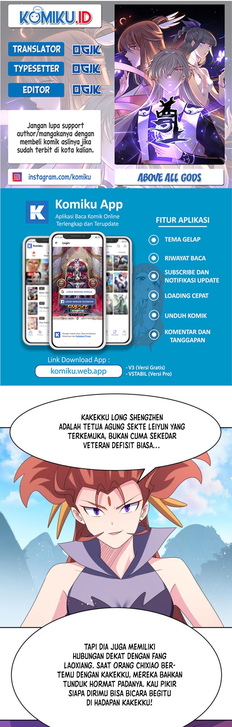 Komik Above All Gods Chapter 410 gambar 1