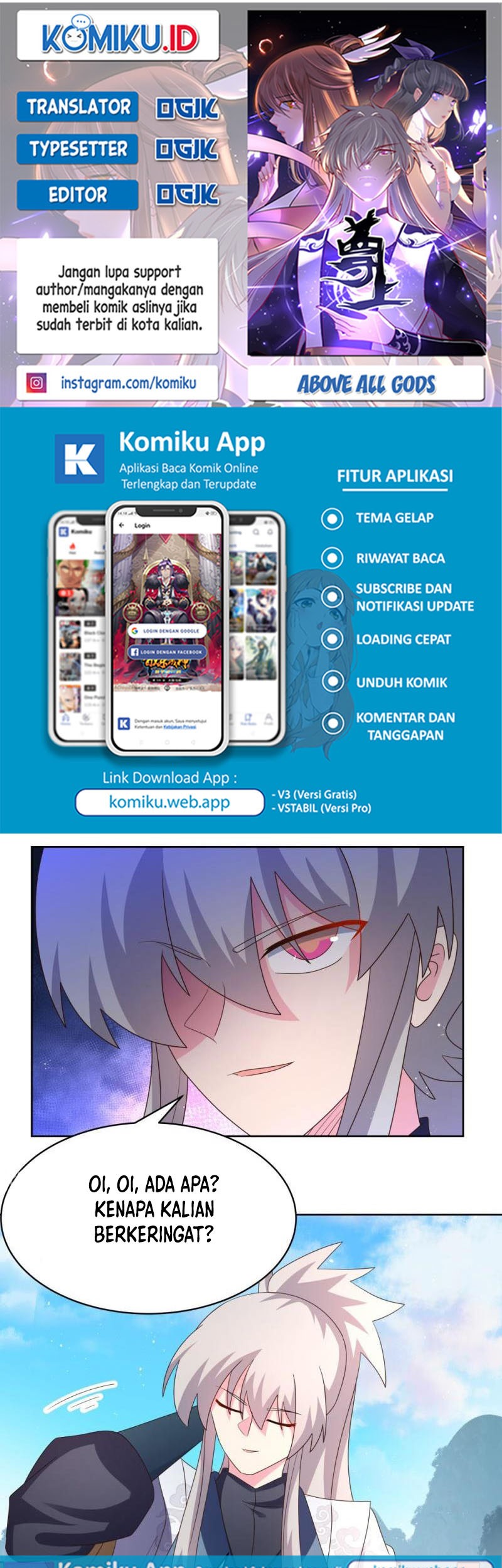 Komik Above All Gods Chapter 410.5 gambar 1