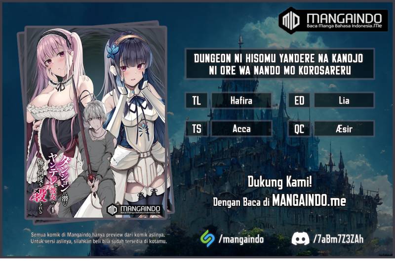 Komik Dungeon ni Hisomu Yandere na Kanojo ni Ore wa Nando mo Korosareru Chapter 02.3 gambar 1