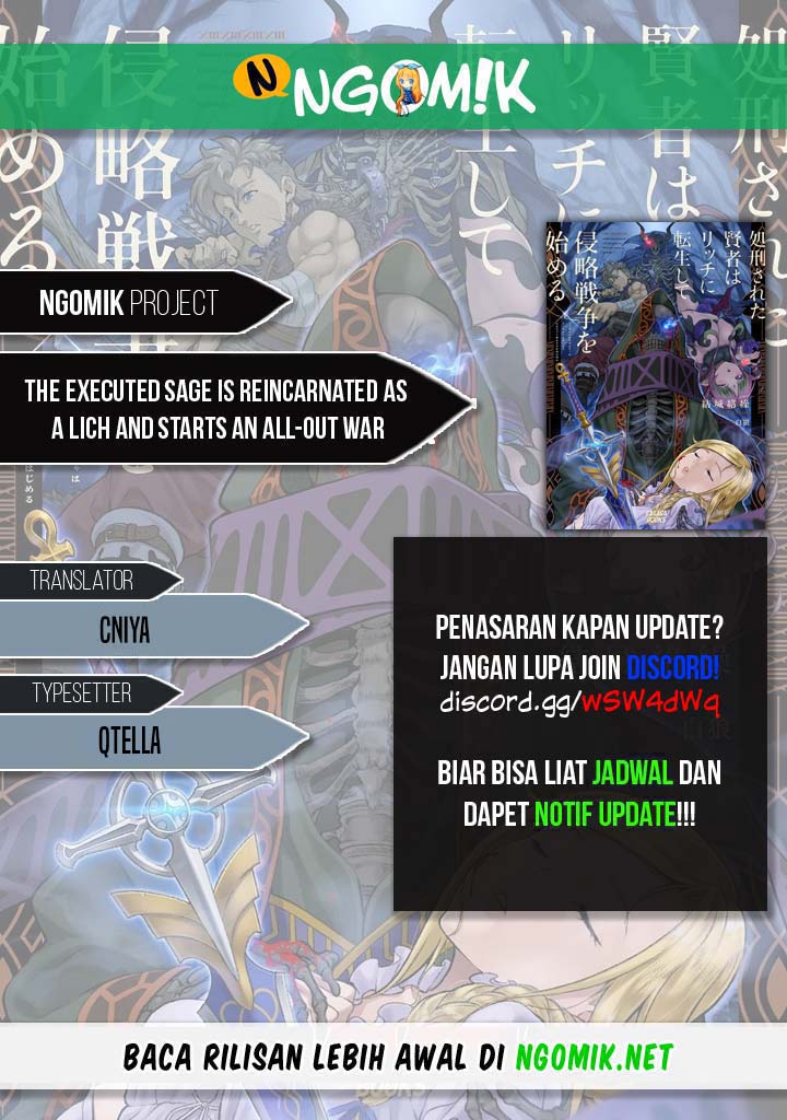 Komik The Executed Sage is Reincarnated as a Lich and Starts an All-Out War Chapter 21 gambar 1