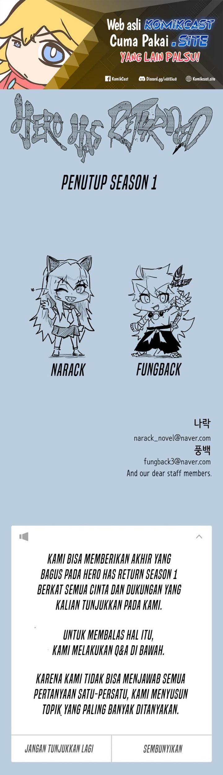 Manhwa Hero Has Returned Chapter 85 gambar 2