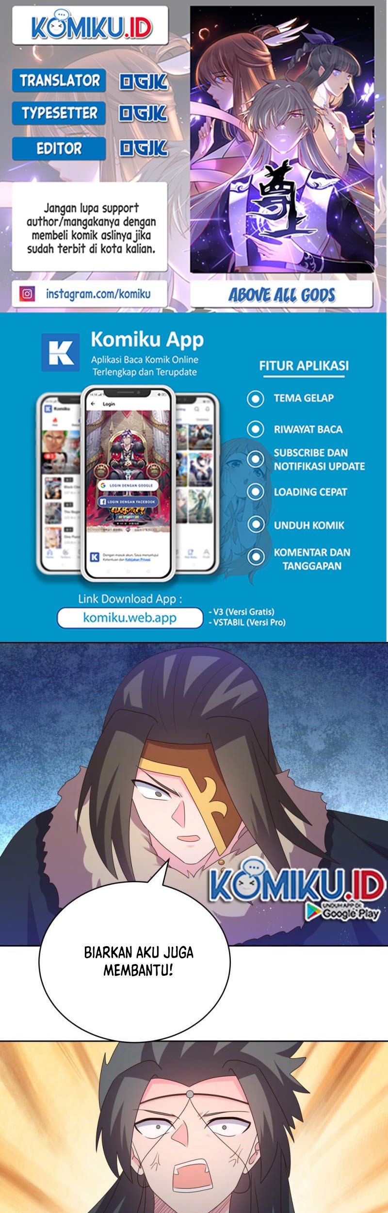 Komik Above All Gods Chapter 412.5 gambar 1