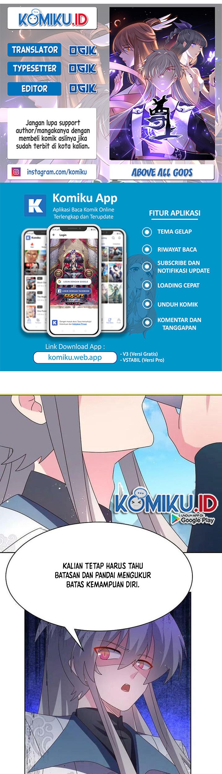 Komik Above All Gods Chapter 414.5 gambar 1