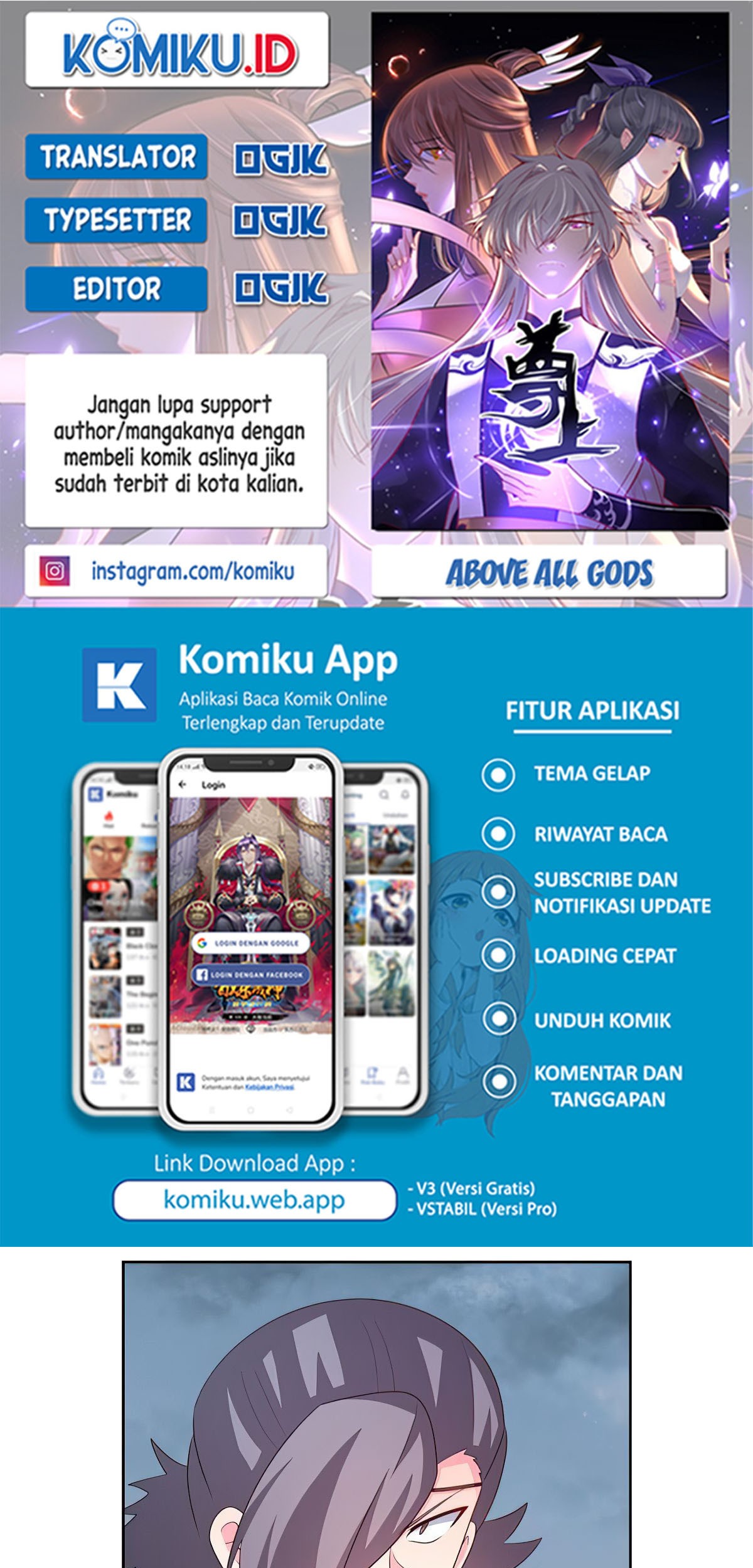 Komik Above All Gods Chapter 415.5 gambar 1
