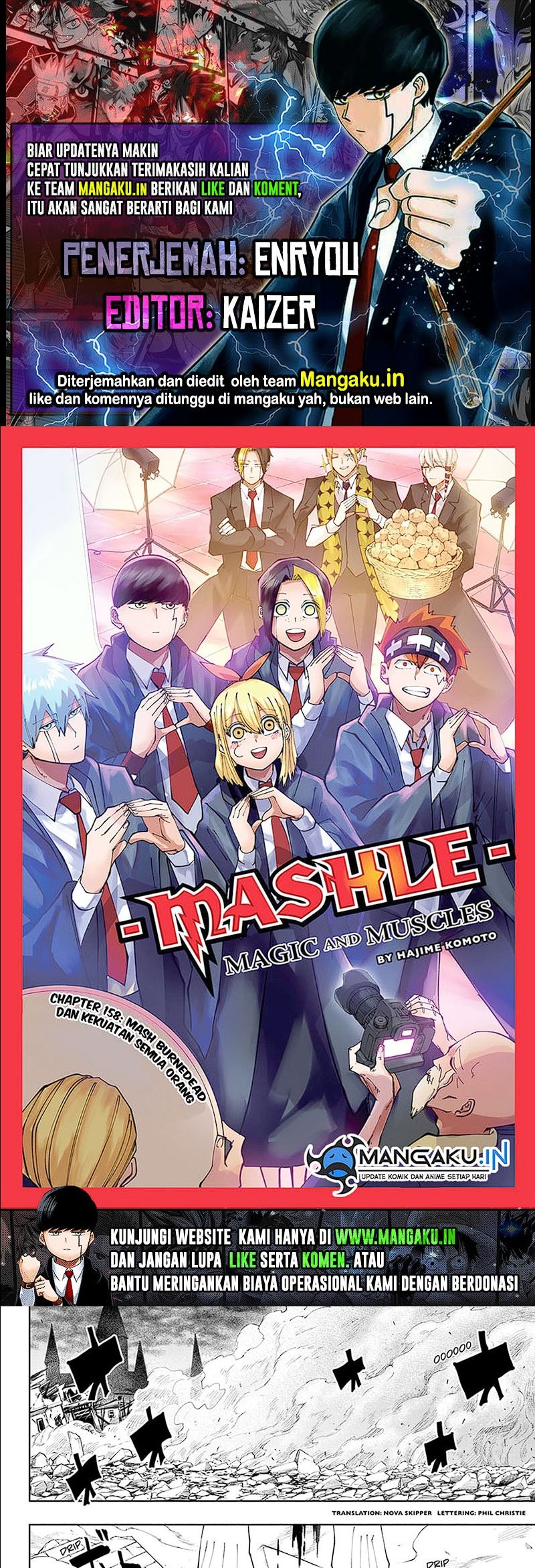 Komik Mashle: Magic and Muscles Chapter 158 gambar 1
