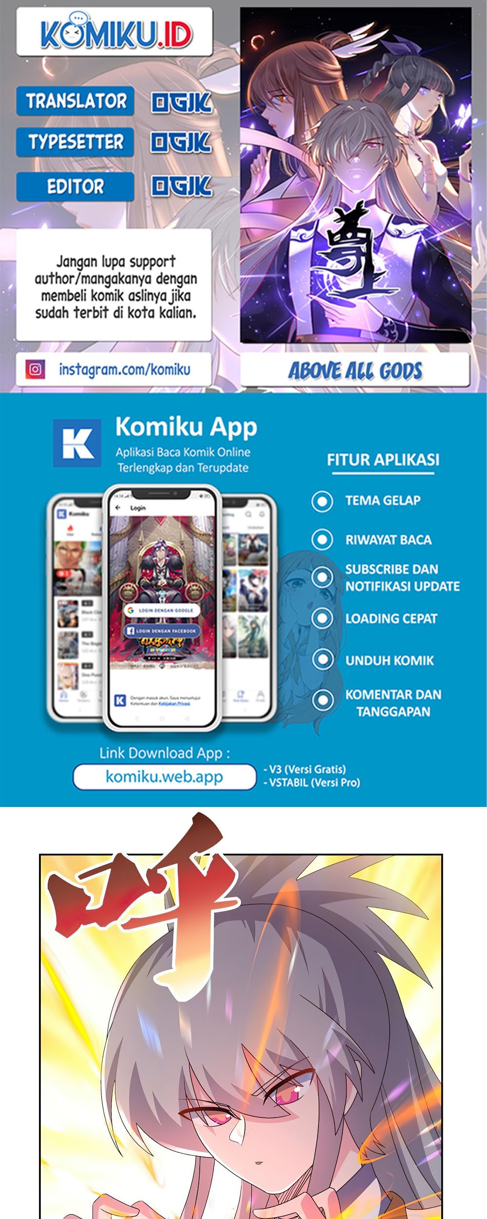 Komik Above All Gods Chapter 422 gambar 1