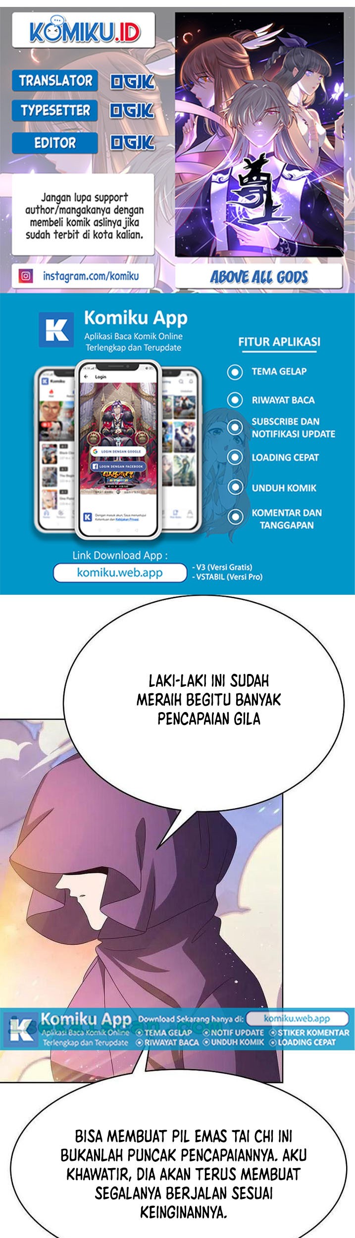 Komik Above All Gods Chapter 422.5 gambar 1