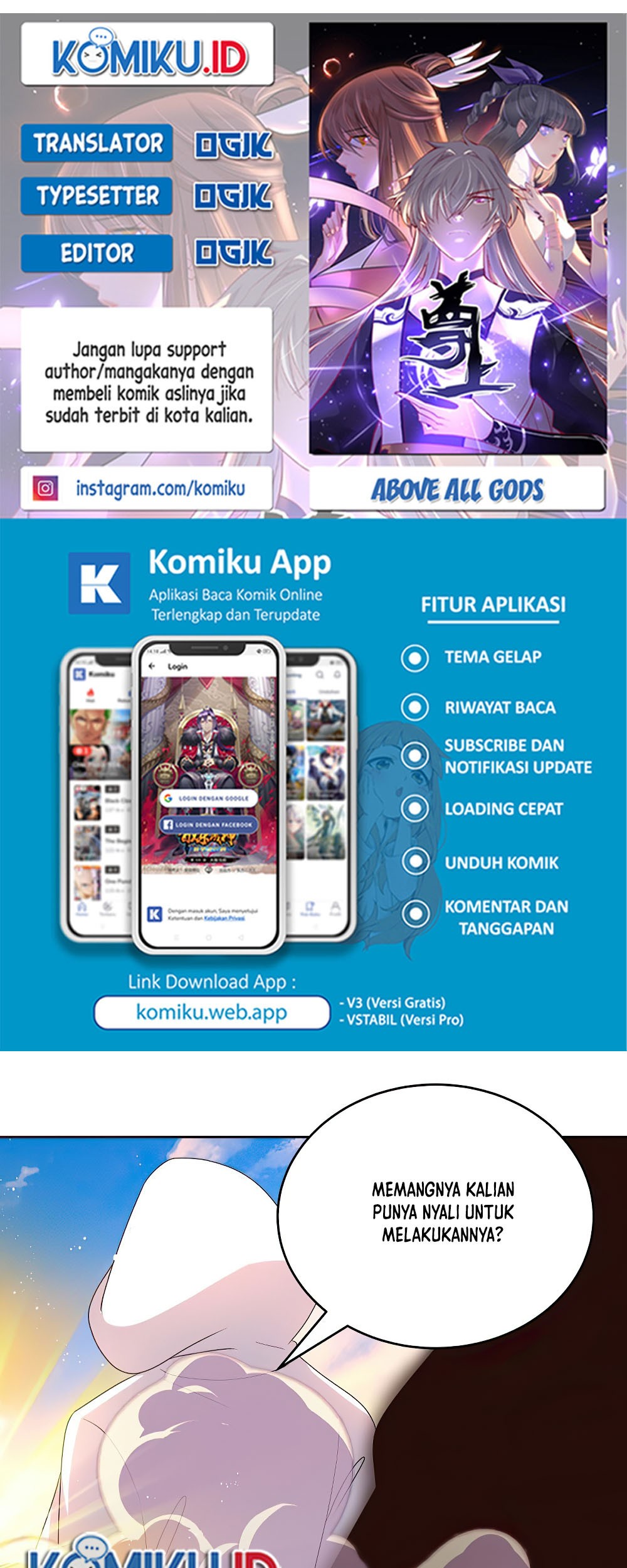 Komik Above All Gods Chapter 423 gambar 1