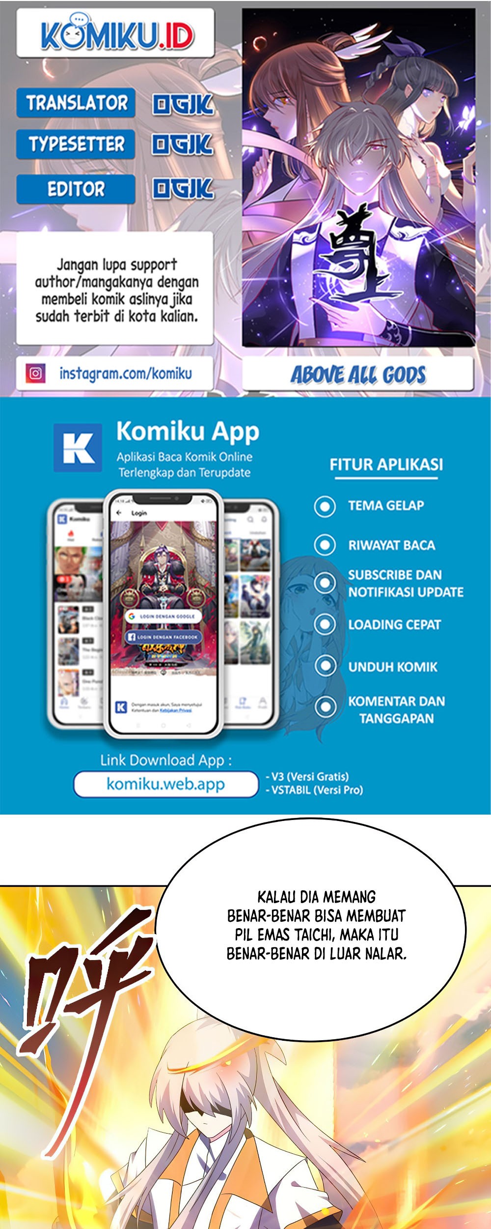 Komik Above All Gods Chapter 423.5 gambar 1