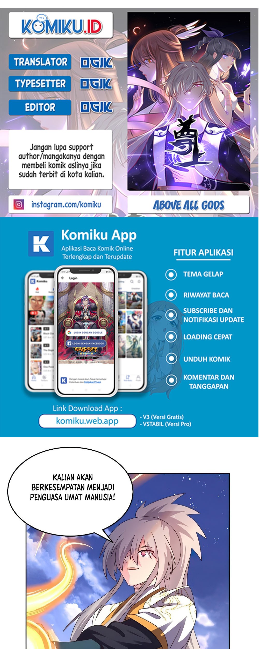 Komik Above All Gods Chapter 426 gambar 1