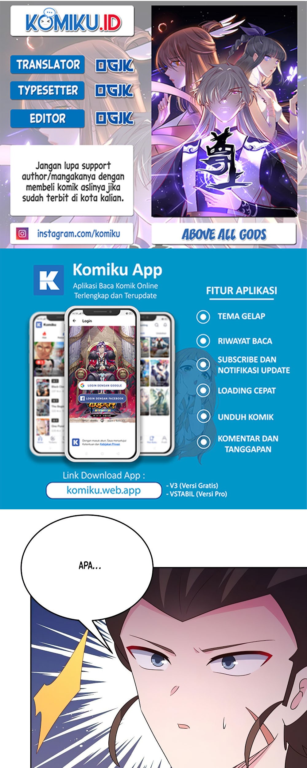 Komik Above All Gods Chapter 426.5 gambar 1