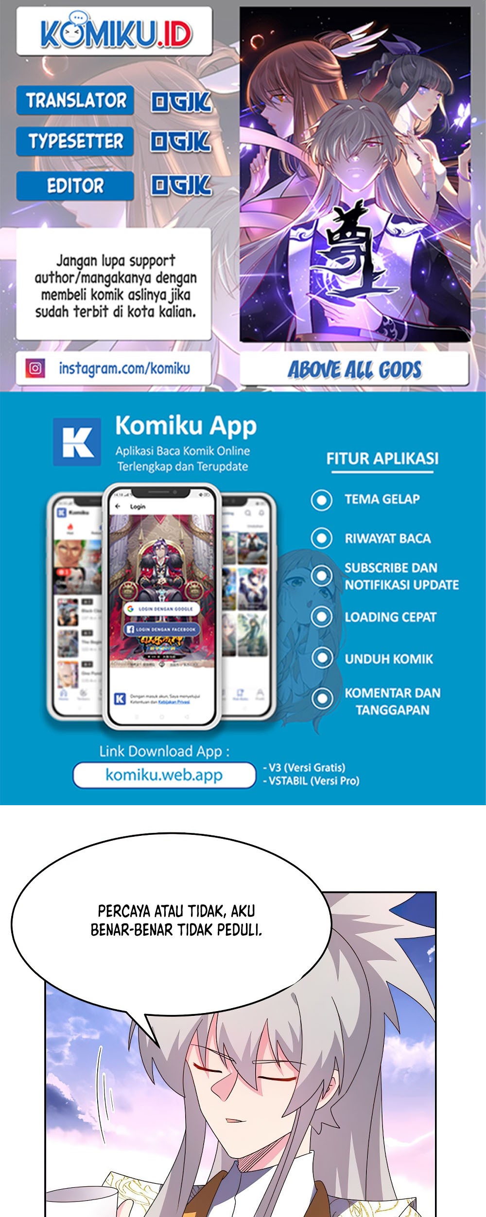 Komik Above All Gods Chapter 427 gambar 1
