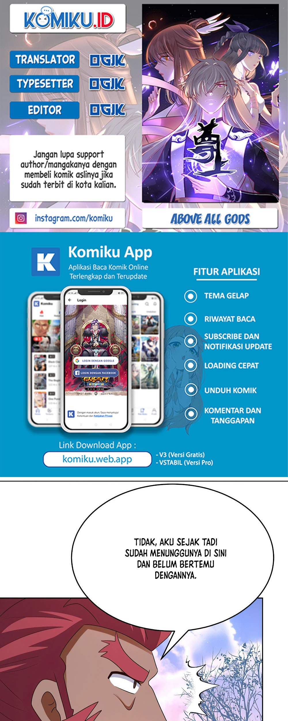 Komik Above All Gods Chapter 427.5 gambar 1