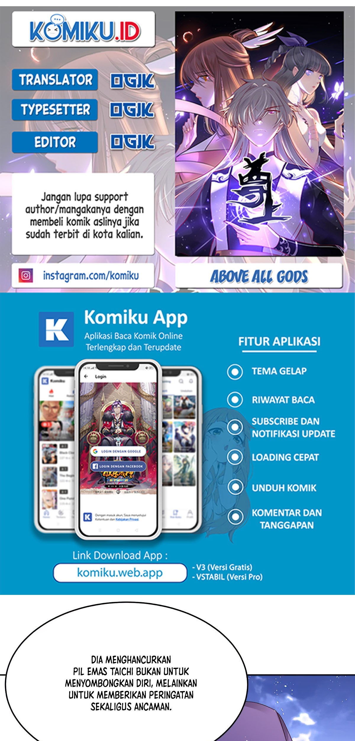 Komik Above All Gods Chapter 428 gambar 1