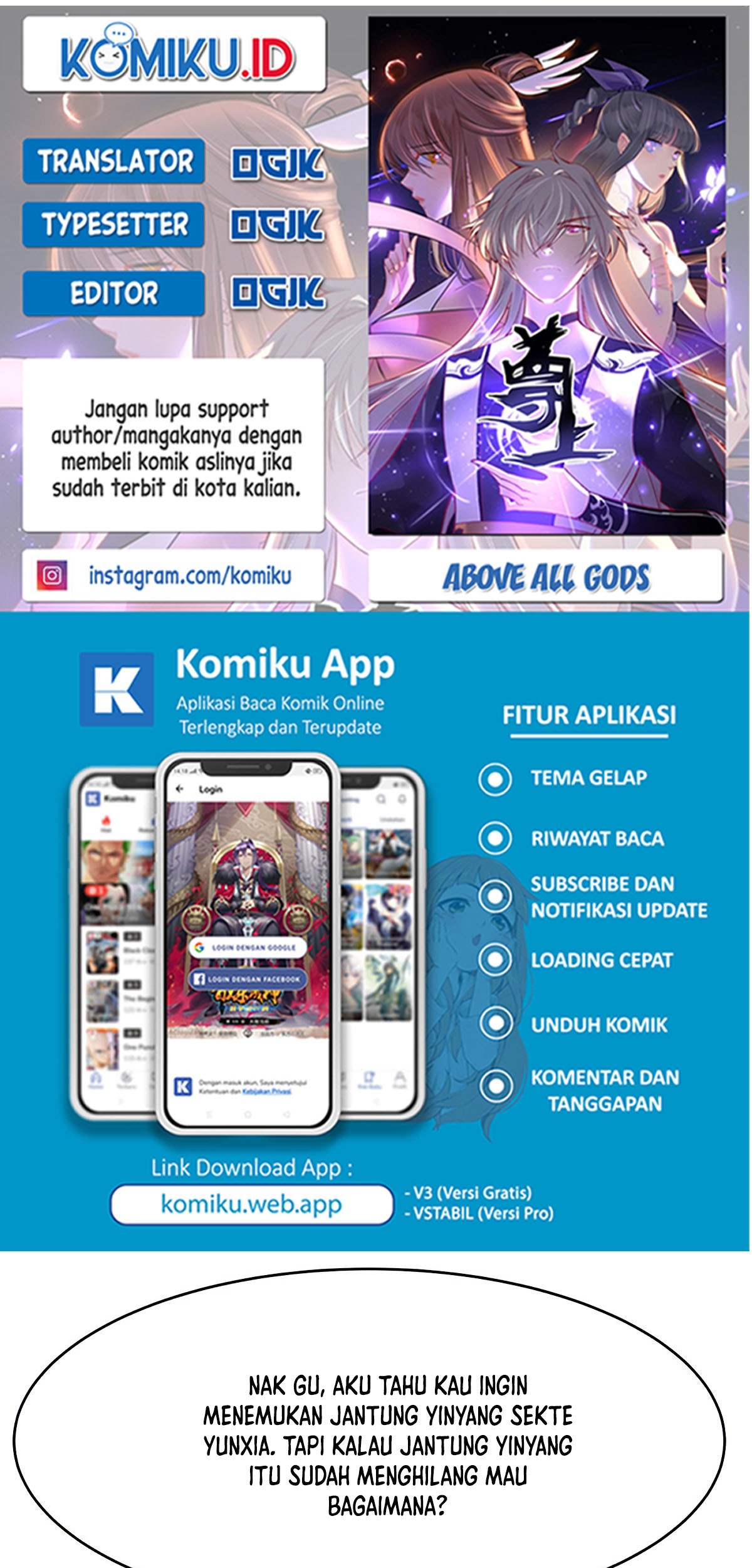 Komik Above All Gods Chapter 429 gambar 1