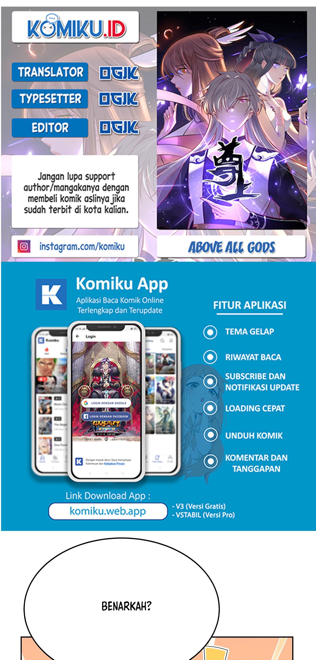 Komik Above All Gods Chapter 429.5 gambar 1