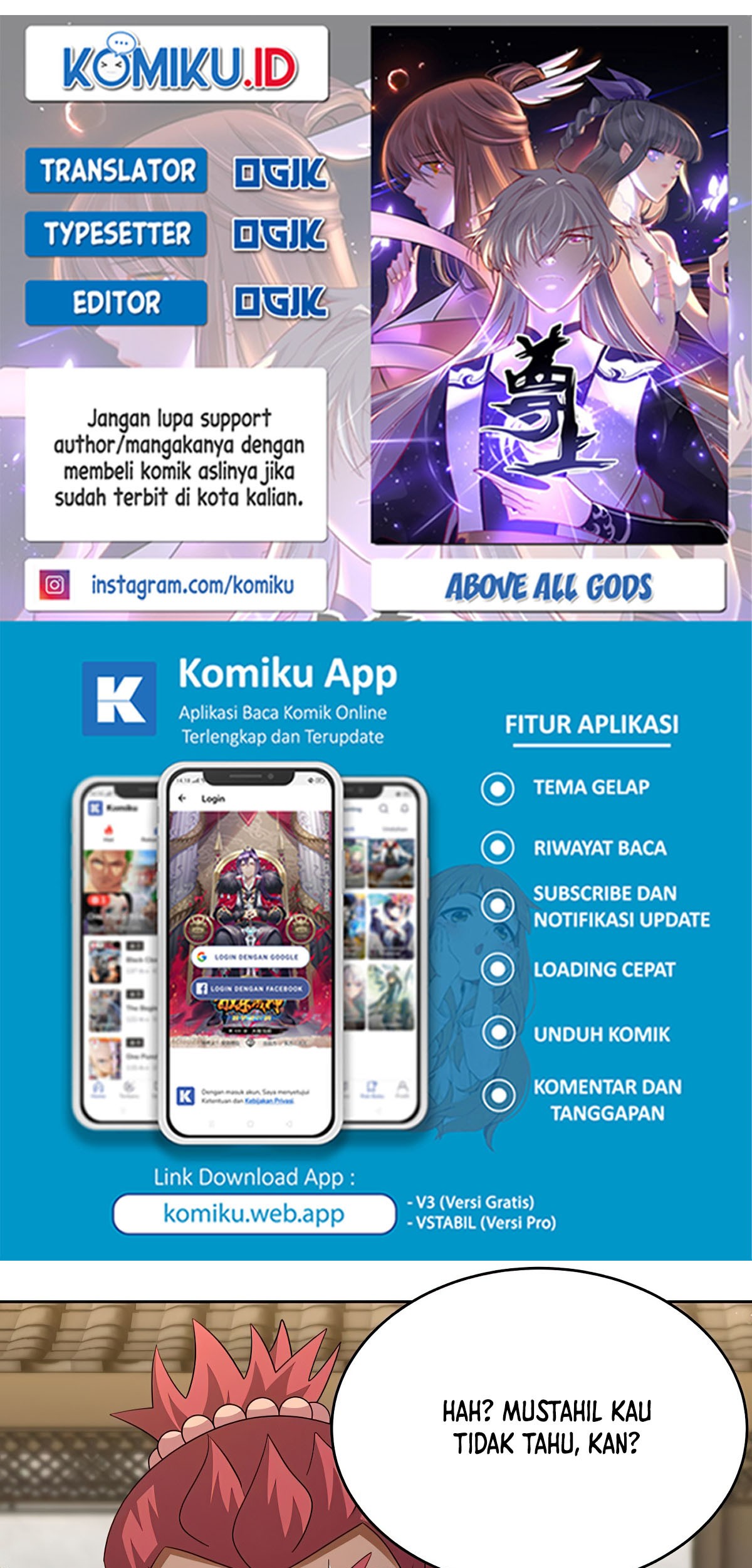 Komik Above All Gods Chapter 430 gambar 1