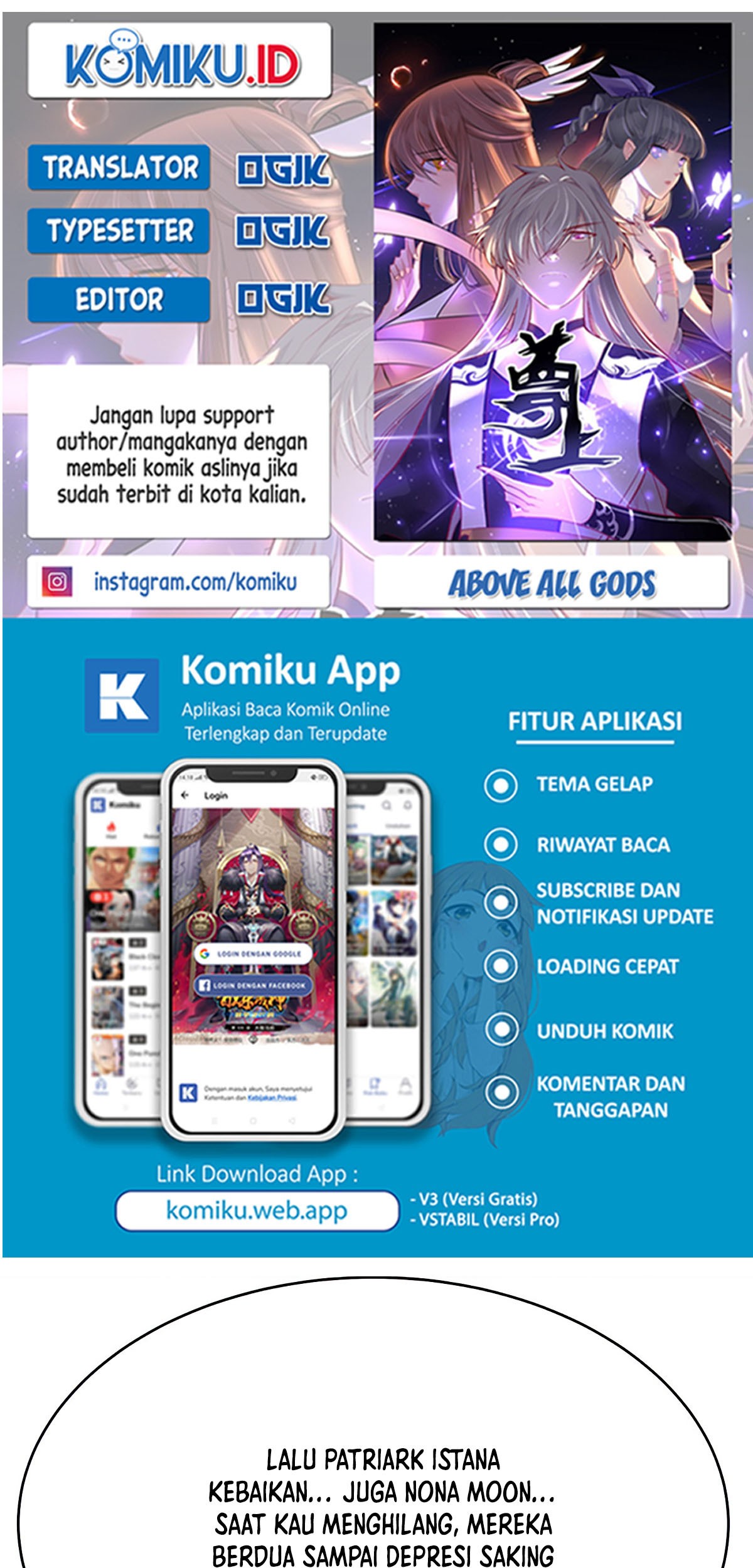Komik Above All Gods Chapter 430.5 gambar 1