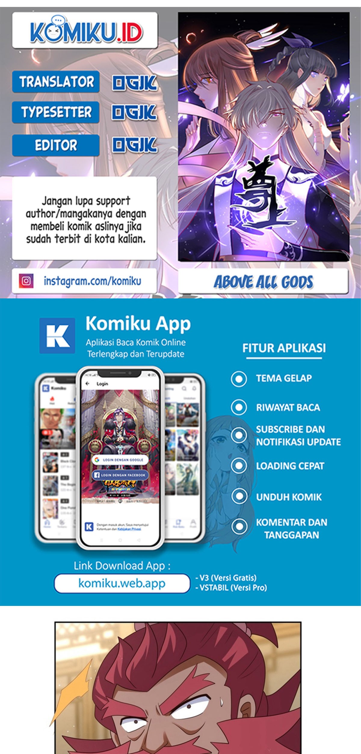 Komik Above All Gods Chapter 431.5 gambar 1