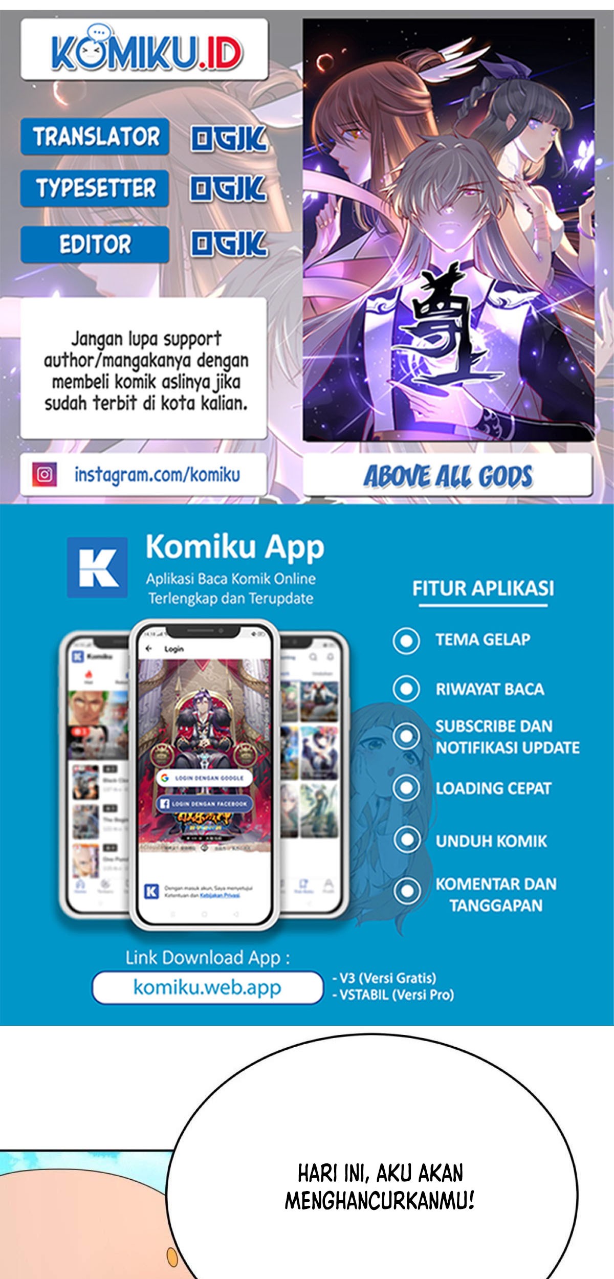 Komik Above All Gods Chapter 433.5 gambar 1