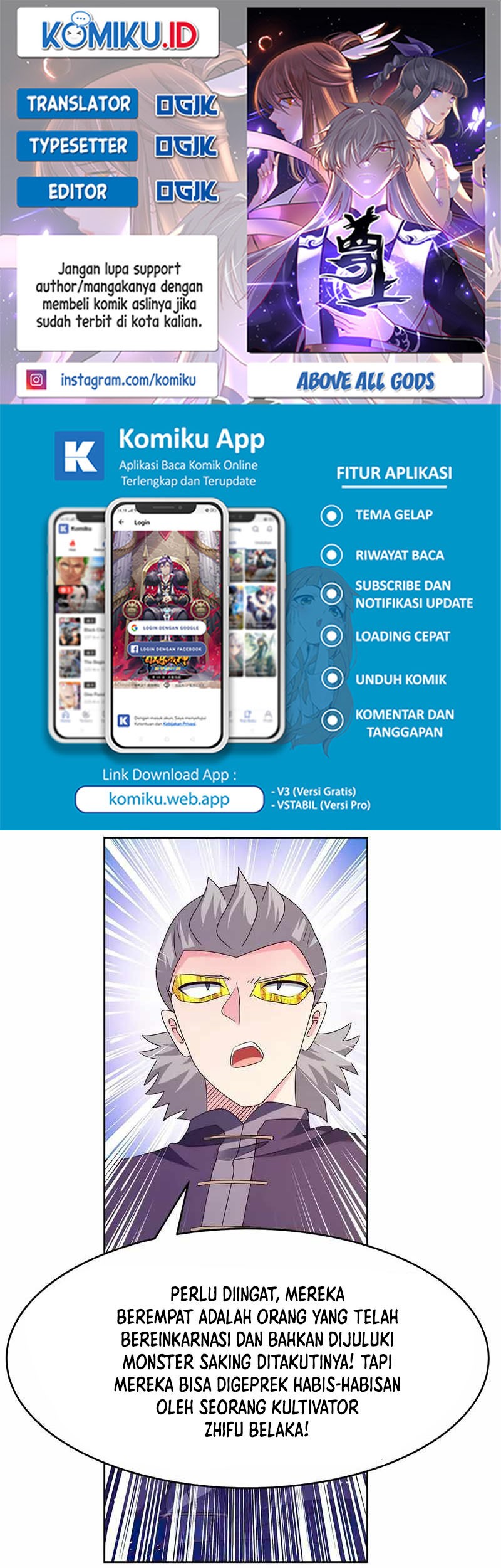 Komik Above All Gods Chapter 434.5 gambar 1