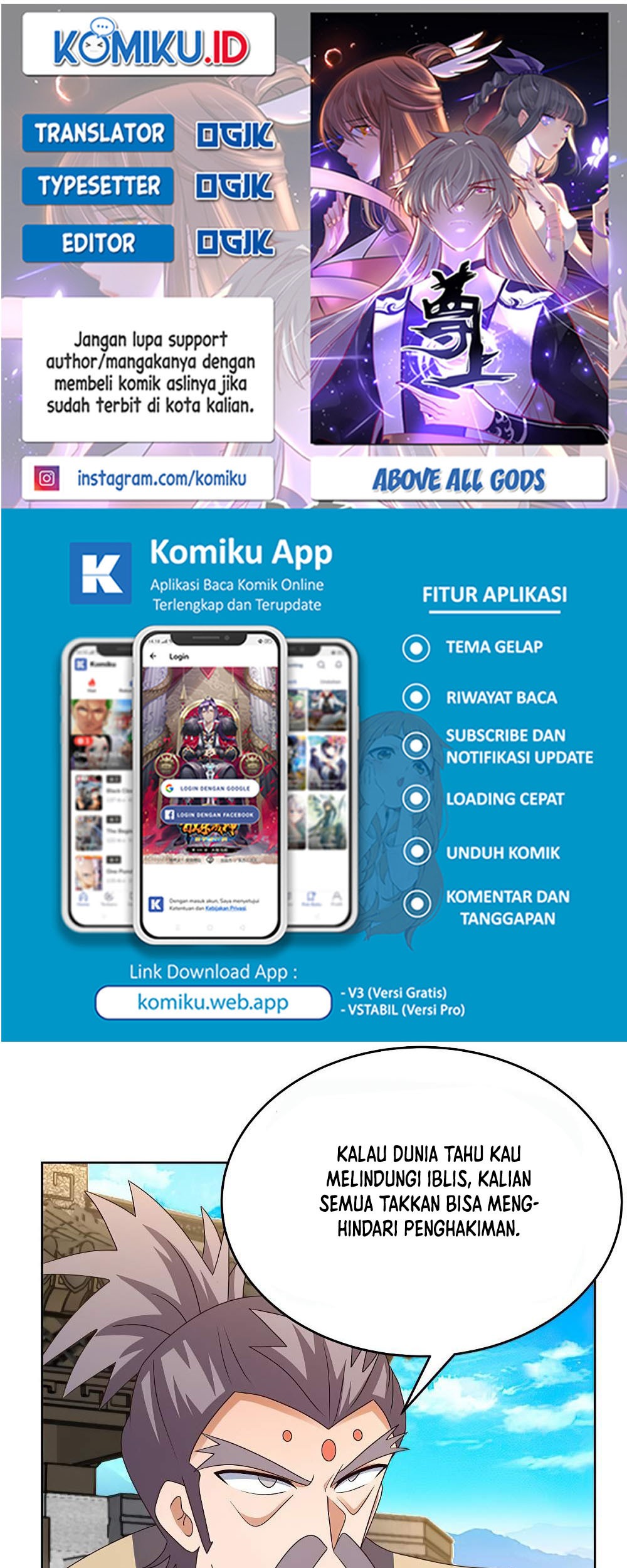 Komik Above All Gods Chapter 435.5 gambar 1